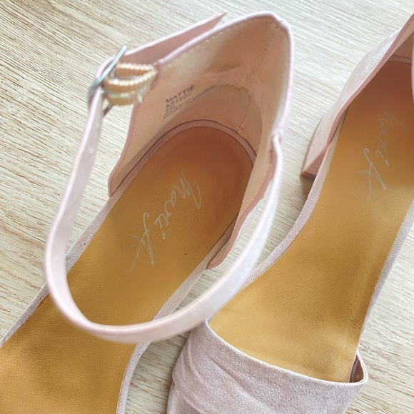 Blush Pink Block Heels - Picture 9 of 9